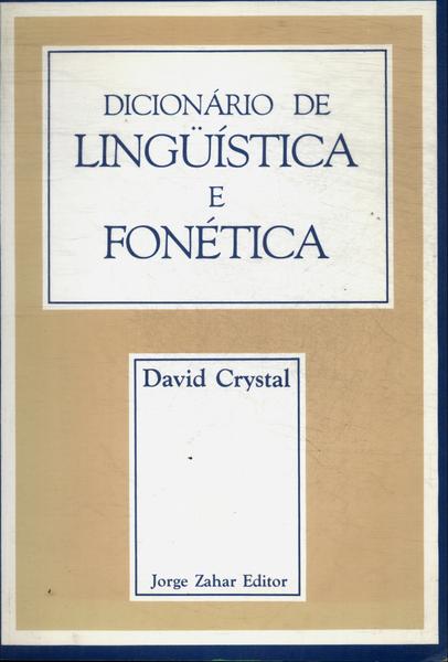 Dicionário De Lingüística E Fonética