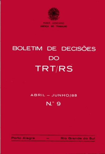 Boletim de Decisões do TRT/RS (Número 9)