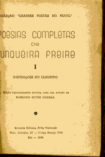 Poesias Completas de Junqueira Freire - (Voume 1)