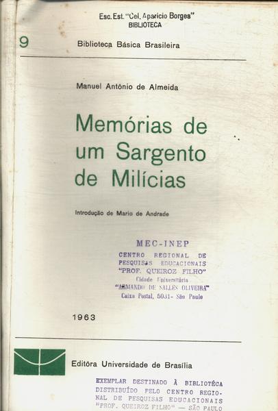 Memórias De Um Sargento De Milícias