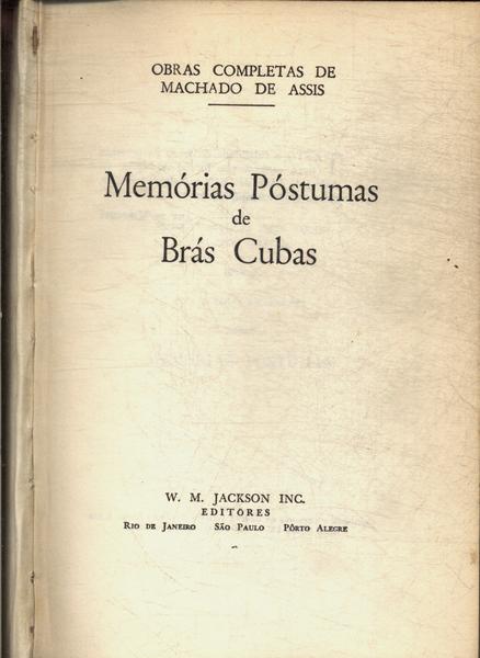 Memórias Póstumas De Brás Cubas - Machado De Assis - Traça Livraria e Sebo