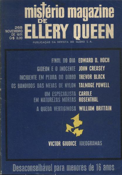 Mistério Magazine De Ellery Queen Nº 268