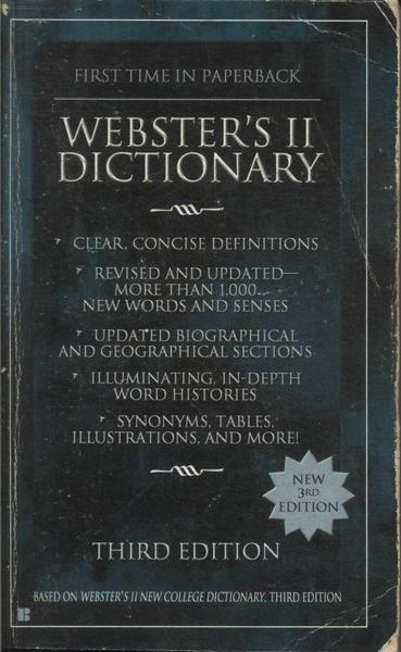 Webster's Ii Dictionary