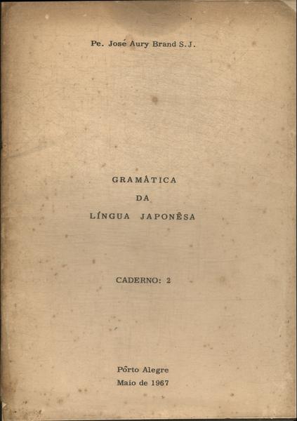 Gramática Da Língua Japonêsa Caderno 2