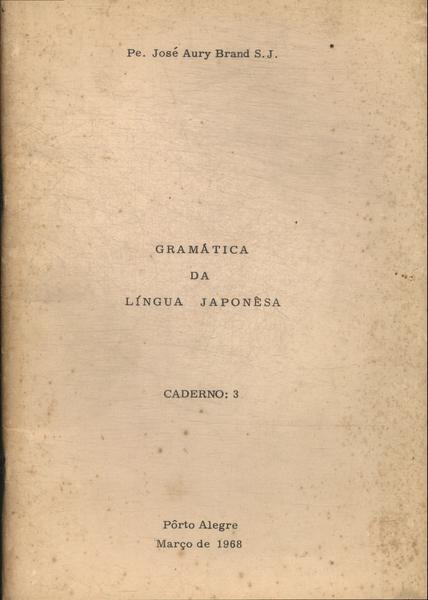 Gramática Da Língua Japonêsa Caderno 3