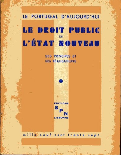 Le Droit Public et lÉtat Nouveau