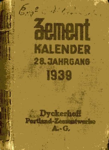 Zement Kalender 1939