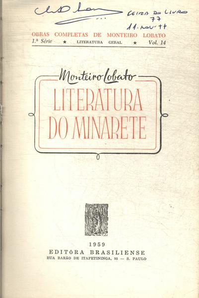 Literatura Do Minarete