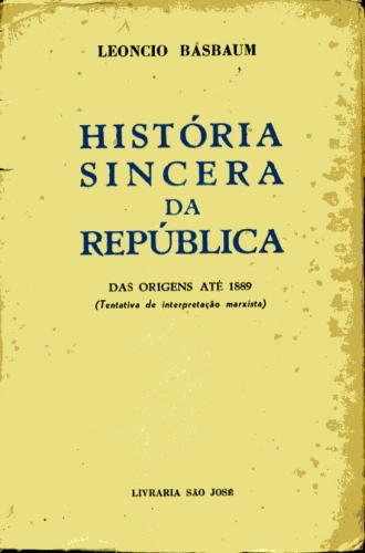 História Sincera da República