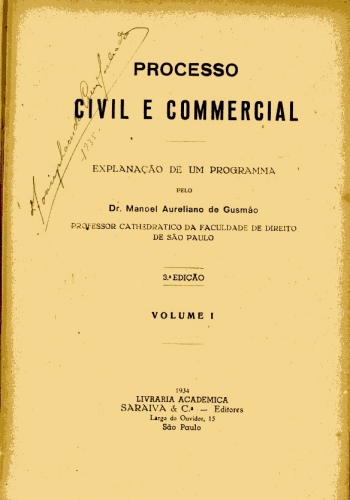 Processo Civil e Commercial (Vol. 1-2)