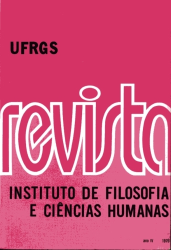 Revista do Instituto de Filosofia e Ciências Humanas - UFRGS