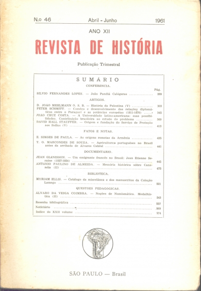 Revista de História - (Nº 46)