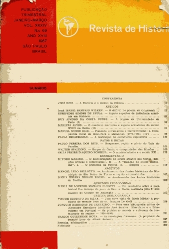 Revista de História (Vol. XVIII, Nº69)