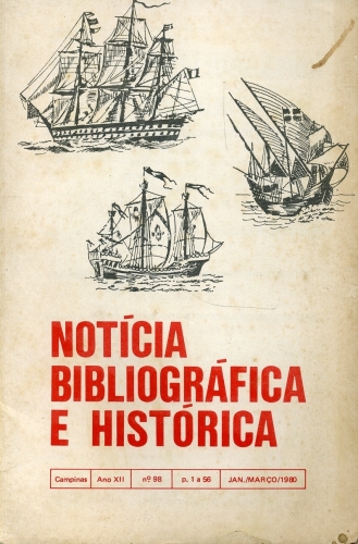 Notícia Bibliográfica e Histórica (nº98, ano XII)