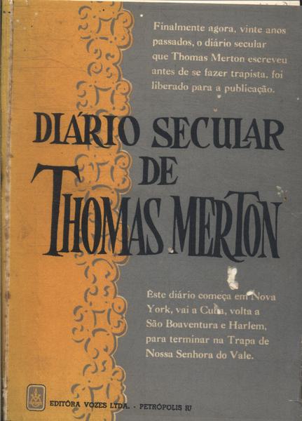 Diário Secular De Thomas Merton