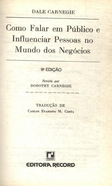 Como Falar Em Público E Influenciar Pessoas No Mundo Dos Negócios