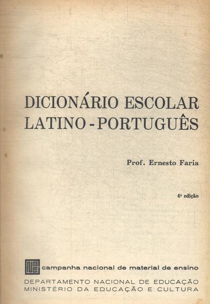 Dicionário Escolar Latino-português (1967)