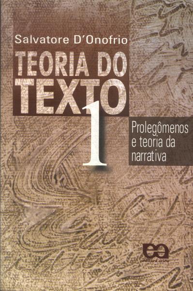 Teoria Do Texto Vol 1