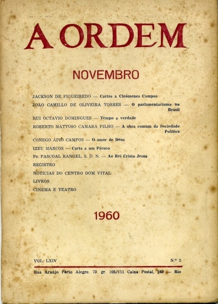 A Ordem (Vol. LXIV Nº 5)