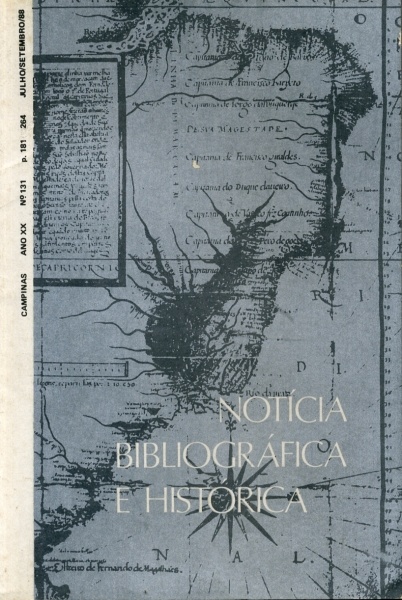 Notícia Bibliográfica e Histórica (Ano XX, Nº 131)