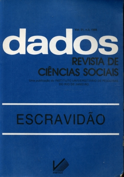 Dados - Revista de Ciências Sociais (vol. 31 nº 3)