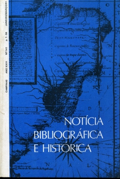 Notícia Bibliográfica e Histórica (Ano XXIII/ Nº 141)
