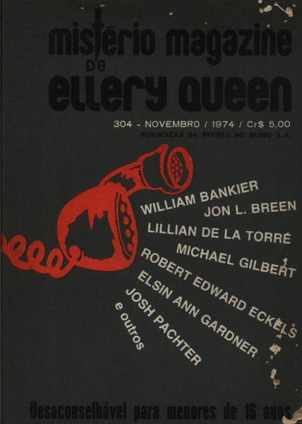 Mistério Magazine De Ellery Queen Nº 304