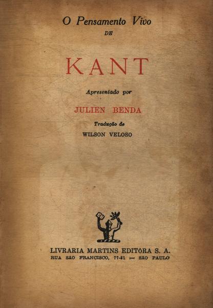 O Pensamento Vivo De Kant