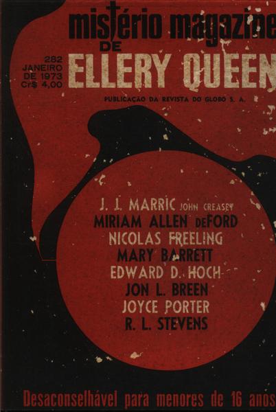 Mistério Magazine De Ellery Queen Nº 282