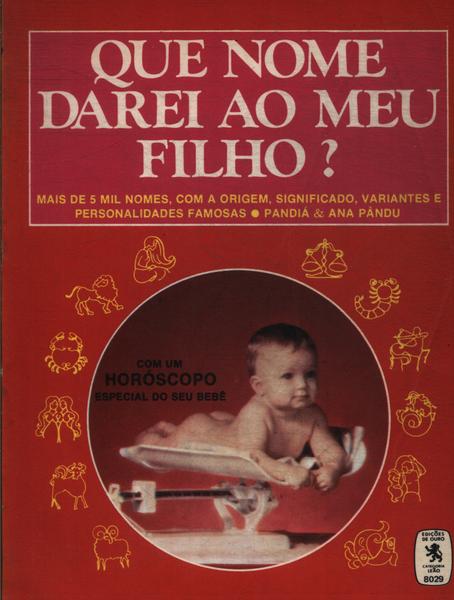 Livro Todos Os Nomes Do Mundo: Origem, Significado E Variantes De