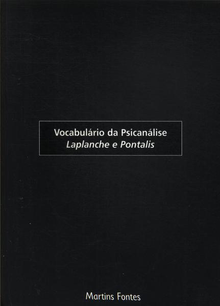 Vocabulário Da Psicanálise