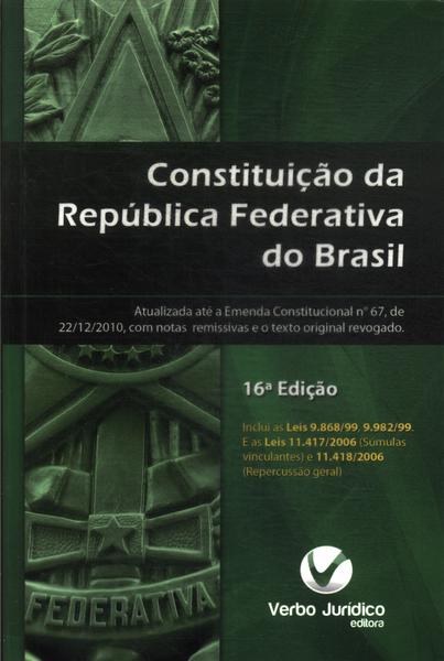 Constituição Da República Federativa Do Brasil (2011)
