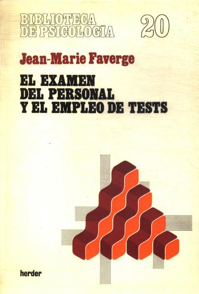 El Examen Del Personal Y El Empleo De Tests