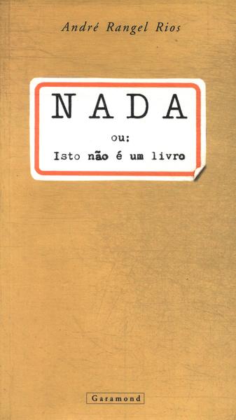 Nada Ou: Isto Não É Um Livro