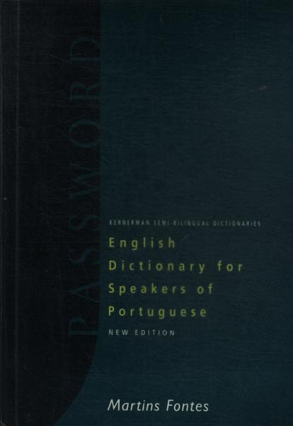 Password English Dictionary For Speakers Of Portuguese (1998)
