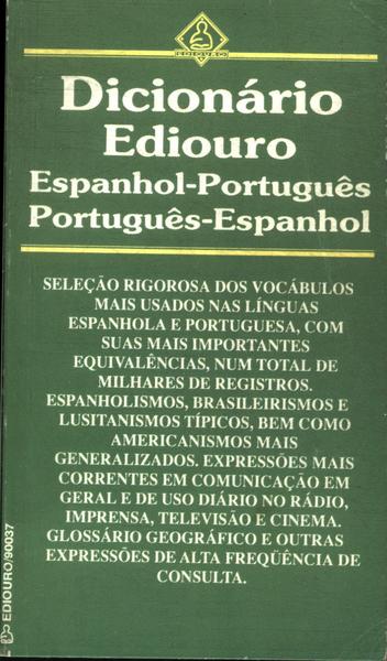 Dicionário Ediouro Espanhol-português Português-espanhol (1999)