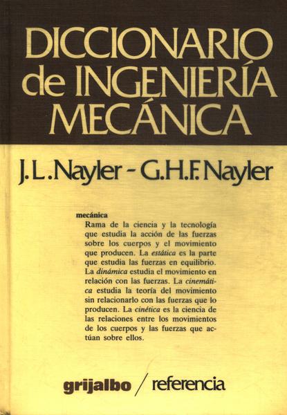 Diccionario De Ingeniería Mecánica (1987)