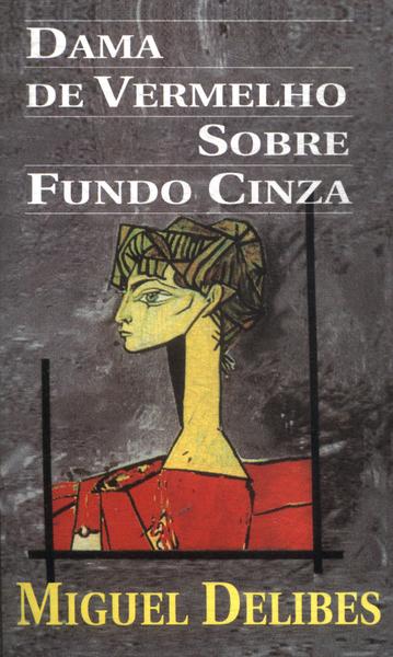 Dama De Vermelho Sobre Fundo Cinza