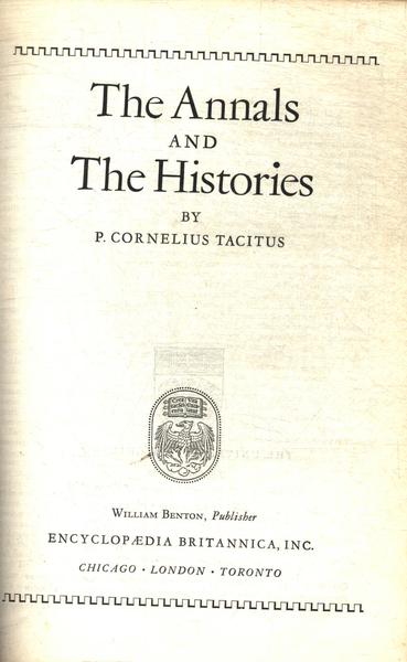 Great Books The Annals And The Histories