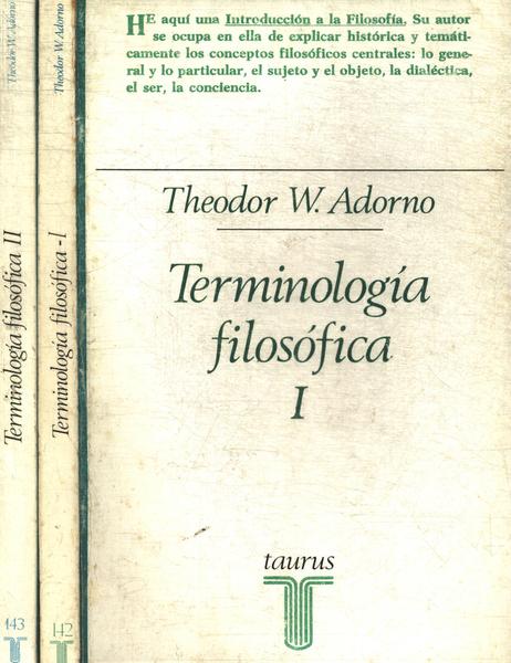 Terminología Filosófica (2 Volumes)