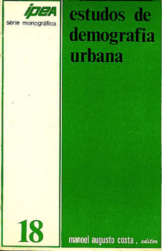 ESTUDOS DE DEMOGRAFIA URBANA