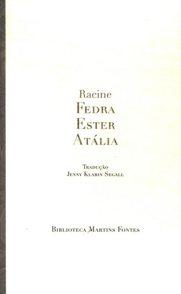 Fedra - Ester - Atália