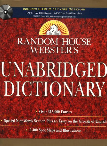 Random House Webster's Unabridged Dictionary (não Inclui Cd -