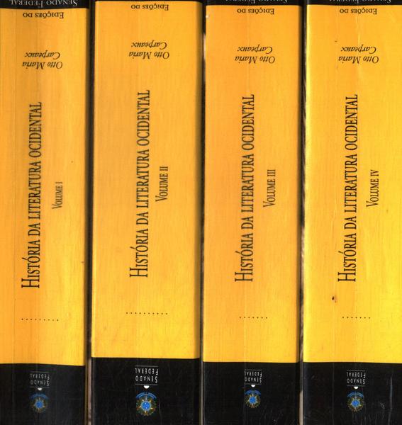 História Da Literatura Ocidental (4 Volumes)