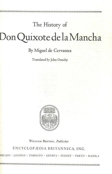 Great Books Don Quixote De La Mancha