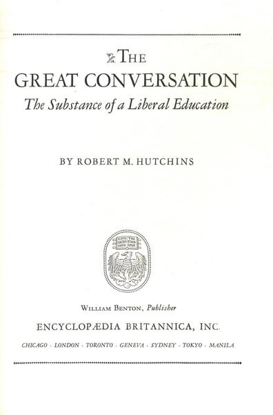 Great Books The Great Conversation