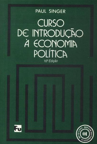 Curso De Introdução À Economia Política
