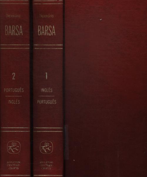 Nôvo Dicionário Barsa Das Línguas Inglêsa E Portuguêsa (2 Volumes - 1964)