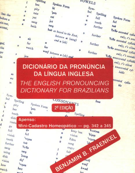 Dicionário Da Pronúncia Da Língua Inglesa (1984)