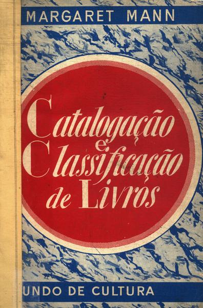Catalogação E Classificação De Livros